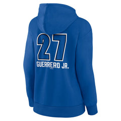 MLB Vladimir Guerrero Jr. Toronto Blue Jays Women's Name & Number Fastball Pullover Hoodie