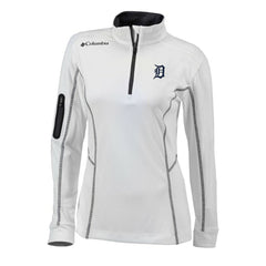 MLB Detroit Tigers Columbia Women's Omni-Wick Shotgun Quarter-Zip Pullover Top