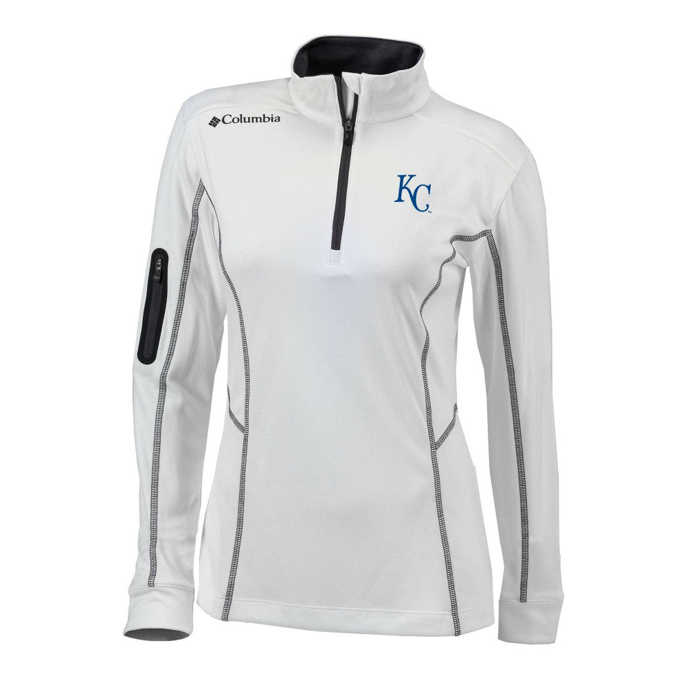 MLB Kansas City Royals Columbia Women's Omni-Wick Shotgun Quarter-Zip Pullover Top