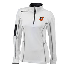 MLB Baltimore Orioles Columbia Women's Omni-Wick Shotgun Quarter-Zip Pullover Top