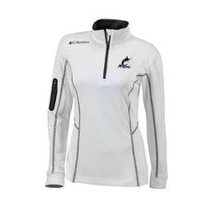 MLB Miami Marlins Columbia Women's Omni-Wick Shotgun Quarter-Zip Pullover Top