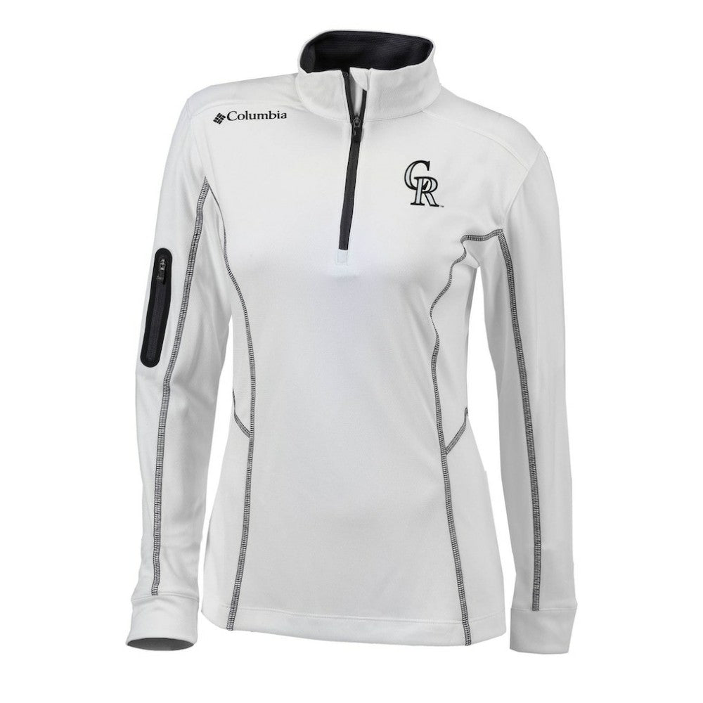MLB Colorado Rockies Columbia Women's Omni-Wick Shotgun Quarter-Zip Pullover Top