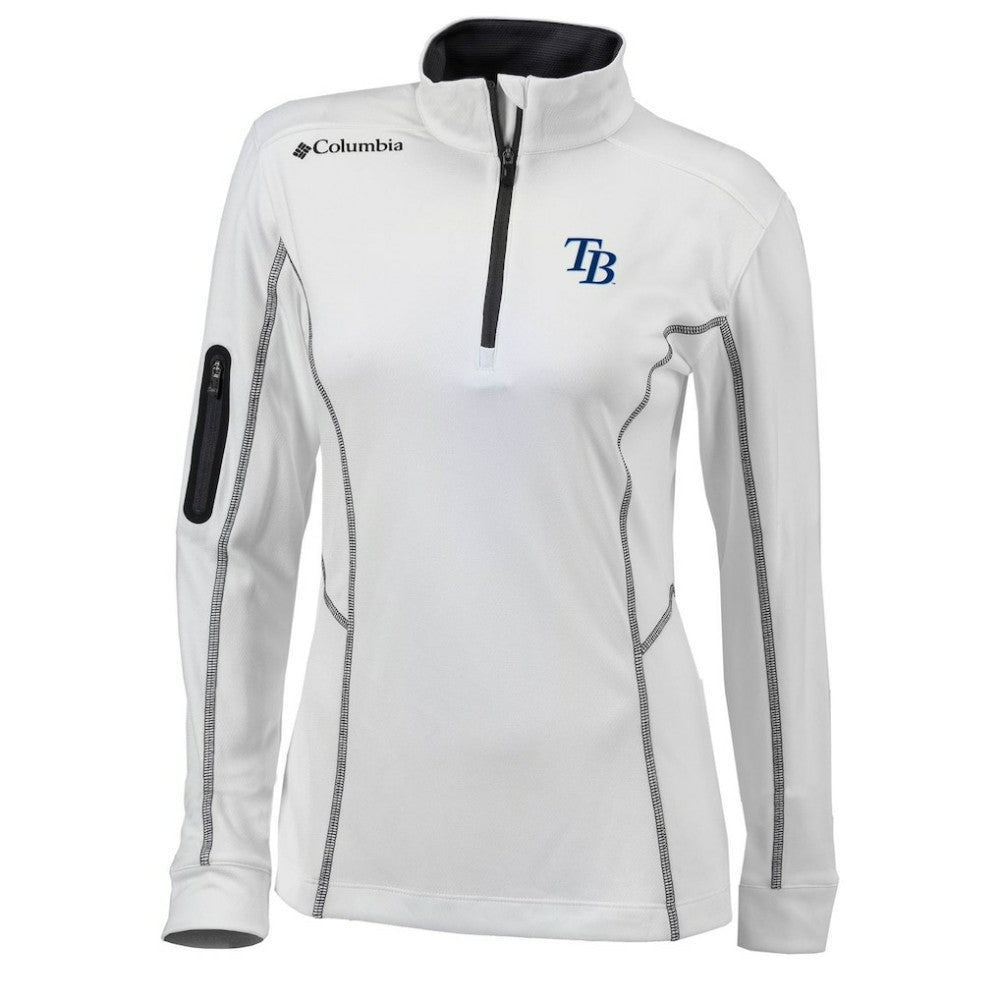MLB Tampa Bay Rays Columbia Women's Omni-Wick Shotgun Quarter-Zip Pullover Top