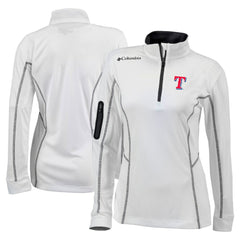 MLB Texas Rangers Columbia Women's Omni-Wick Shotgun Quarter-Zip Pullover Top