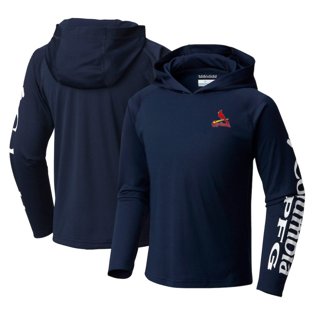 MLB St. Louis Cardinals Columbia Youth Terminal Tackle Long Sleeve Hoodie T-Shirt