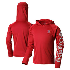 MLB Boston Red Sox Columbia Youth Terminal Tackle Long Sleeve Hoodie T-Shirt