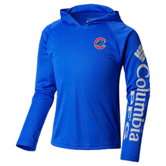 MLB Chicago Cubs Columbia Youth Terminal Tackle Long Sleeve Hoodie T-Shirt