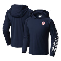 MLB New York Yankees Columbia Youth Terminal Tackle Long Sleeve Hoodie T-Shirt