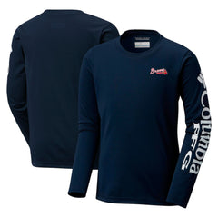 MLB Atlanta Braves Columbia Youth Terminal Tackle Long Sleeve T-Shirt