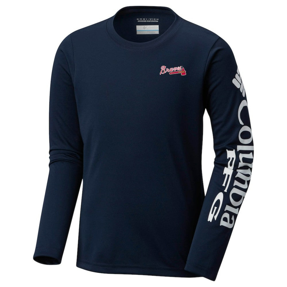 MLB Atlanta Braves Columbia Youth Terminal Tackle Long Sleeve T-Shirt
