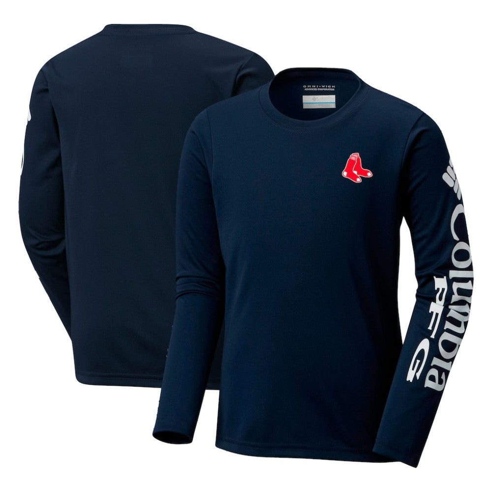 MLB Boston Red Sox Columbia Youth Terminal Tackle Long Sleeve T-Shirt