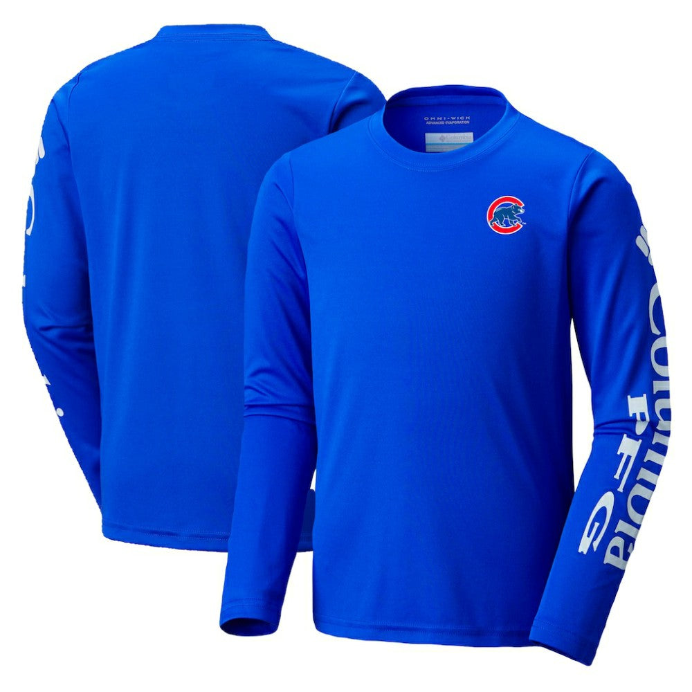 MLB Chicago Cubs Columbia Youth Terminal Tackle Long Sleeve T-Shirt