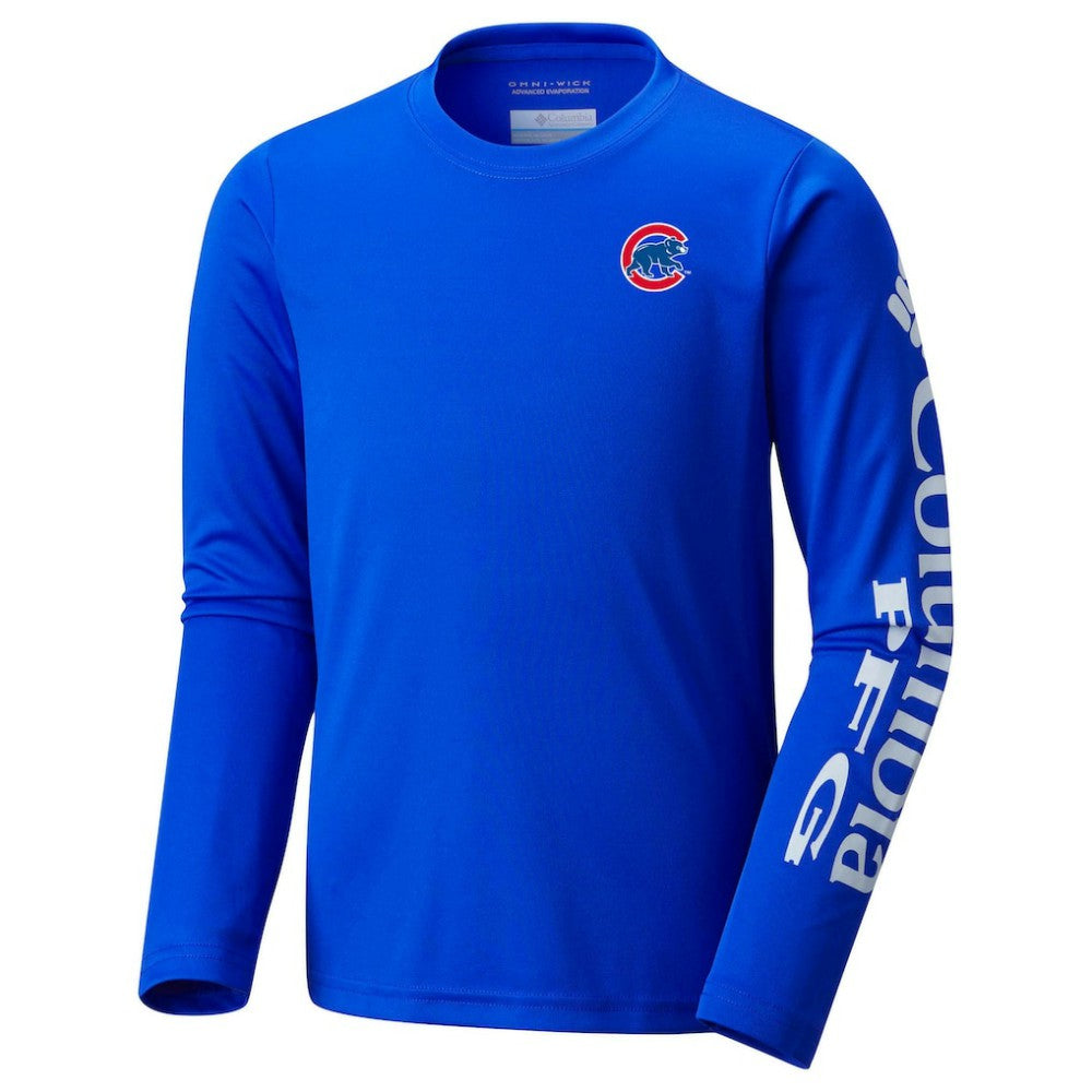 MLB Chicago Cubs Columbia Youth Terminal Tackle Long Sleeve T-Shirt