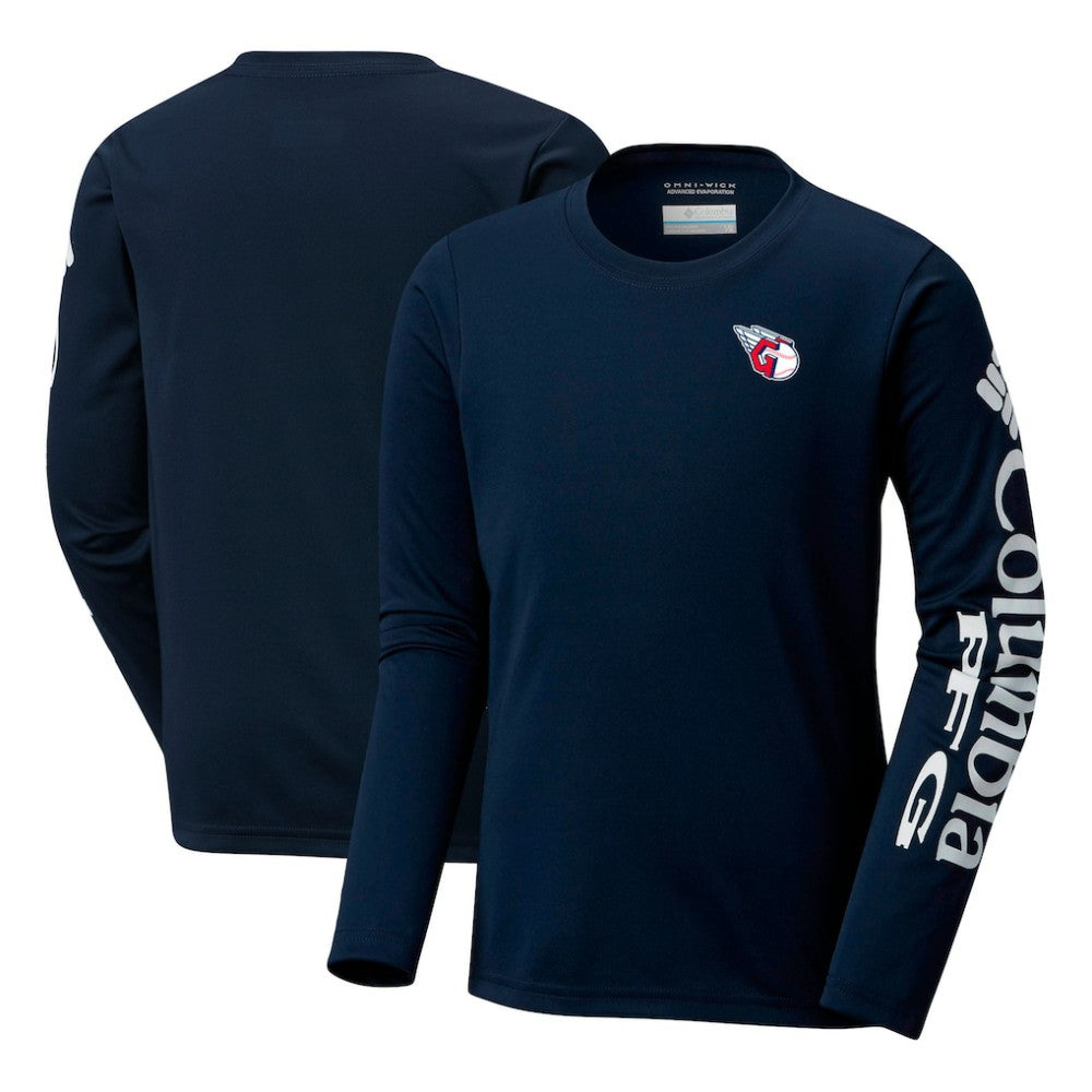 MLB Cleveland Guardians Columbia Youth Terminal Tackle Long Sleeve T-Shirt