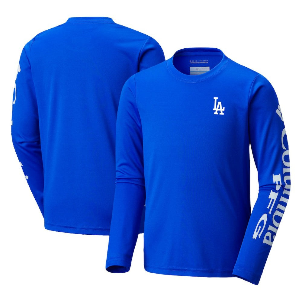 MLB Los Angeles Dodgers Columbia Youth Terminal Tackle Long Sleeve T-Shirt