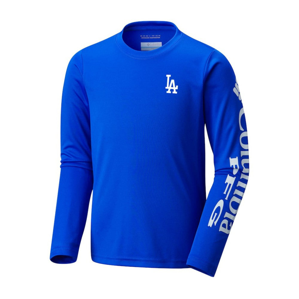 MLB Los Angeles Dodgers Columbia Youth Terminal Tackle Long Sleeve T-Shirt