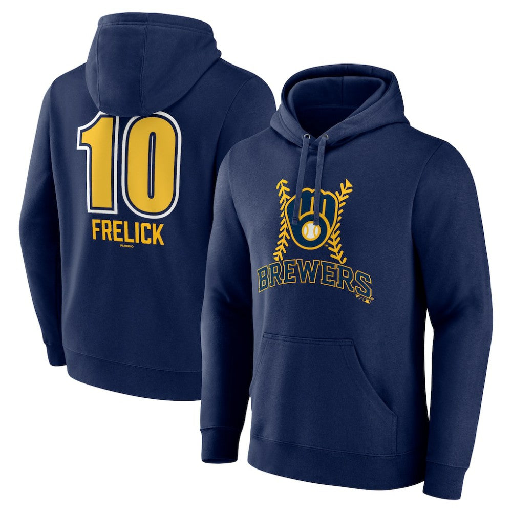 MLB Sal Frelick Milwaukee Brewers Name & Number Fastball Pullover Hoodie