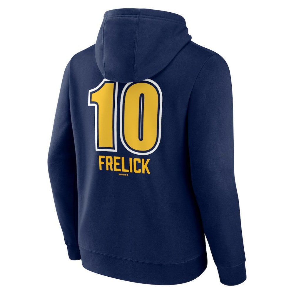 MLB Sal Frelick Milwaukee Brewers Name & Number Fastball Pullover Hoodie