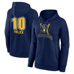 MLB Sal Frelick Milwaukee Brewers Women's Name & Number Fastball Pullover Hoodie