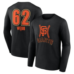 MLB Logan Webb San Francisco Giants Name & Number Fastball Long Sleeve T-Shirt
