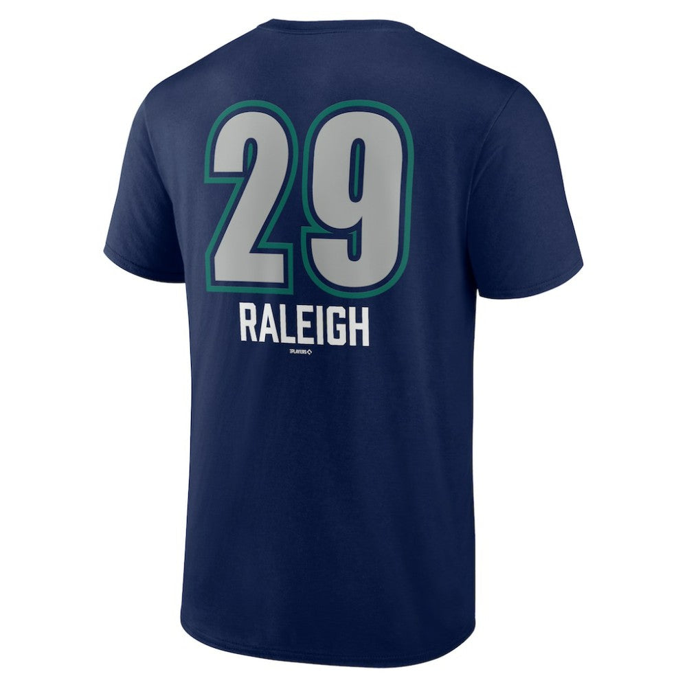 MLB Cal Raleigh Seattle Mariners Name & Number Fastball T-Shirt