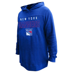 NHL Blue Mika Zibanejad New York Rangers Profile Women's Plus Size Name & Number Thermal Pullover Hoodie
