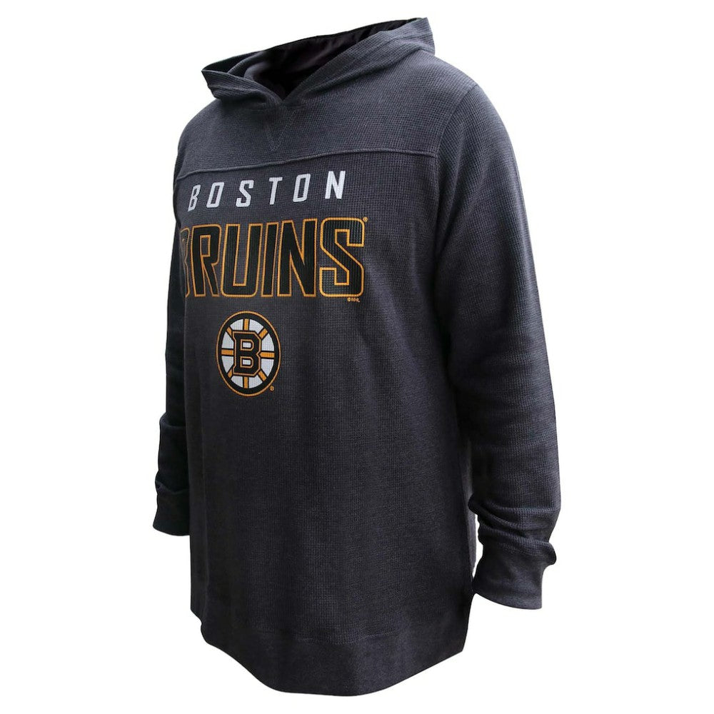 NHL Black David Pastrnak Boston Bruins Profile Women's Plus Size Name & Number Thermal Pullover Hoodie