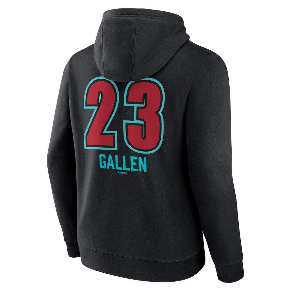 MLB Zac Gallen Arizona Diamondbacks Name & Number Fastball Pullover Hoodie
