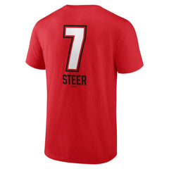 MLB Spencer Steer Cincinnati Reds Name & Number Fastball T-Shirt