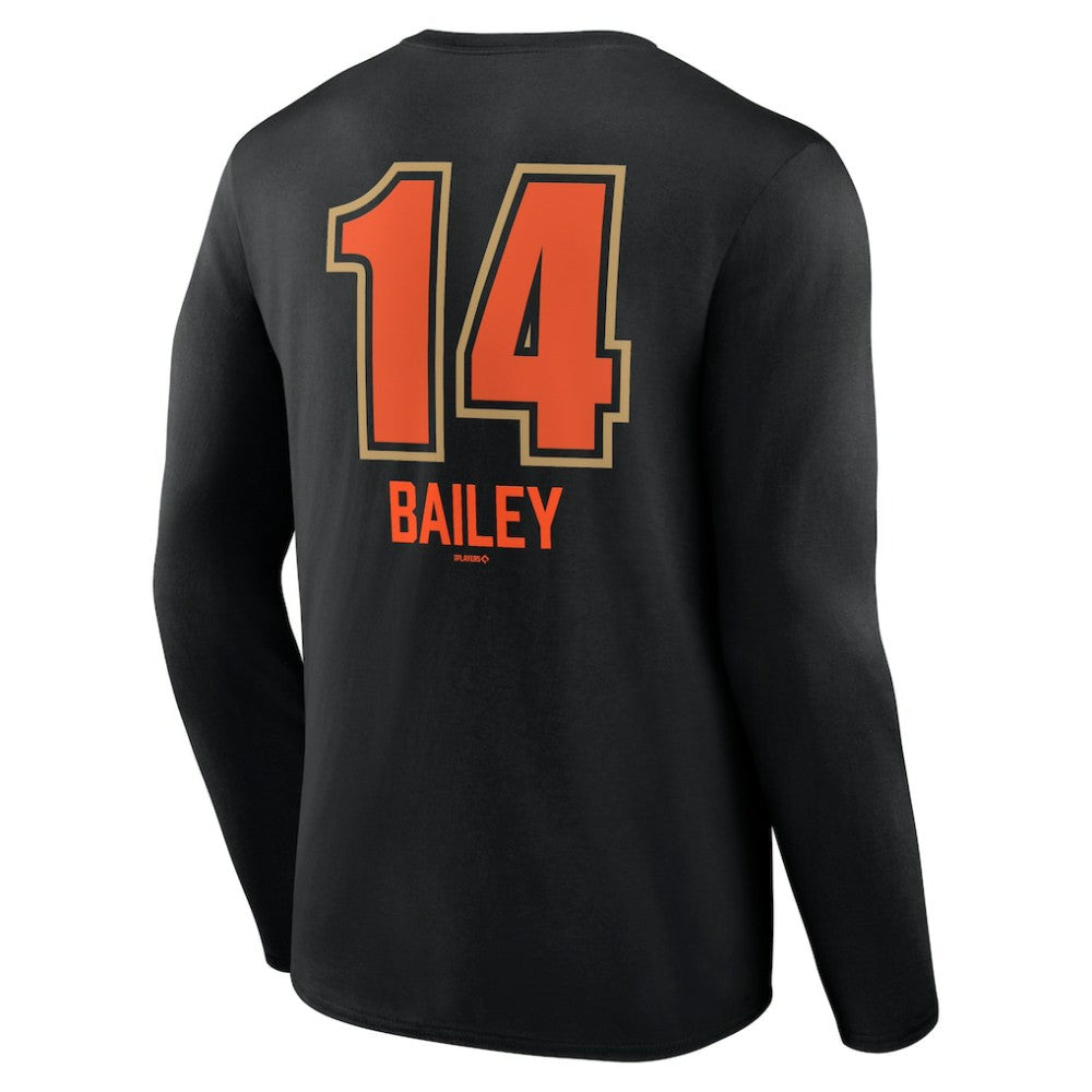 MLB Patrick Bailey San Francisco Giants Name & Number Fastball Long Sleeve T-Shirt
