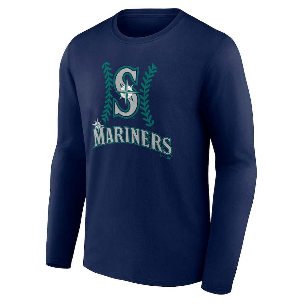 MLB J.P. Crawford Seattle Mariners Name & Number Fastball Long Sleeve T-Shirt