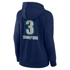 MLB J.P. Crawford Seattle Mariners Women's Name & Number Fastball Pullover Hoodie