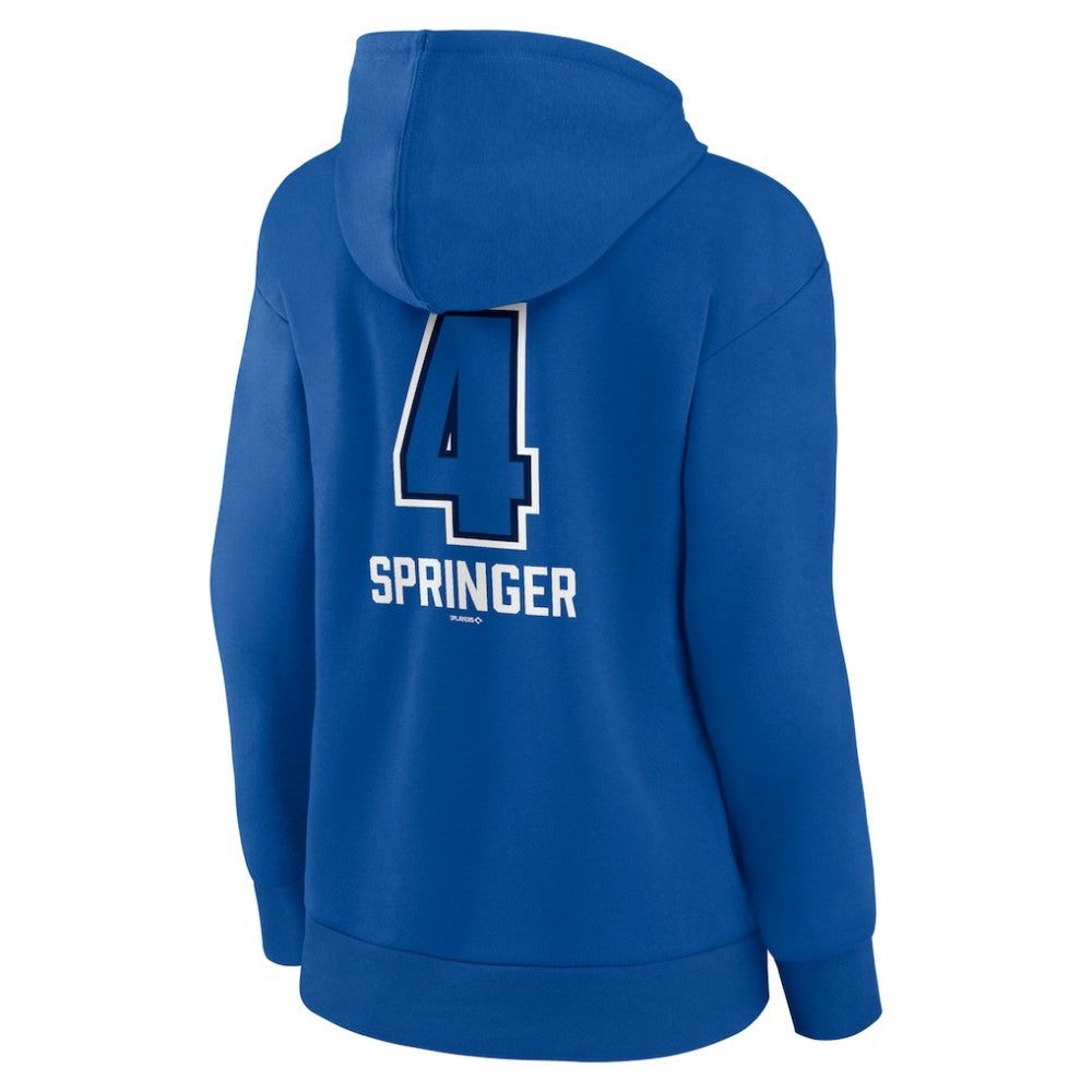 MLB George Springer Toronto Blue Jays Women's Name & Number Fastball Pullover Hoodie