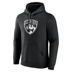 NHL Black Florida Panthers Personalized Name & Number Monochrome Pullover Hoodie