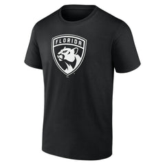 NHL Black Florida Panthers Personalized Name & Number Monochrome T-Shirt