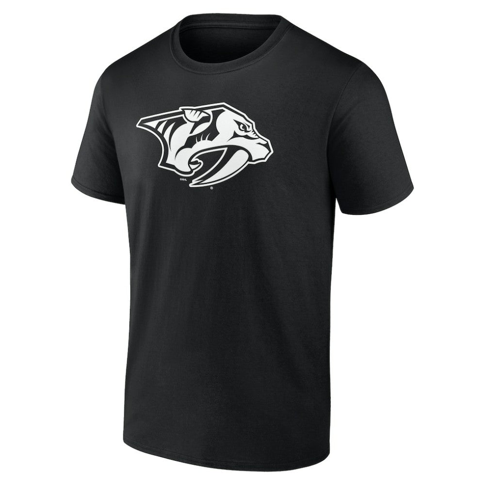 NHL Black Nashville Predators Personalized Name & Number Monochrome T-Shirt