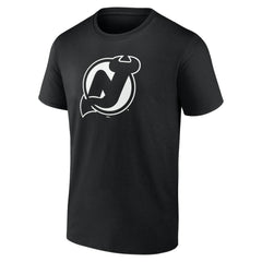 NHL Black New Jersey Devils Personalized Name & Number Monochrome T-Shirt