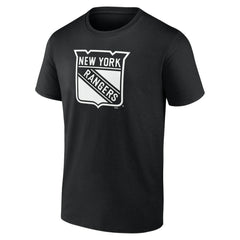 NHL Black New York Rangers Personalized Name & Number Monochrome T-Shirt