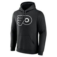 NHL Black Philadelphia Flyers Personalized Name & Number Monochrome Pullover Hoodie