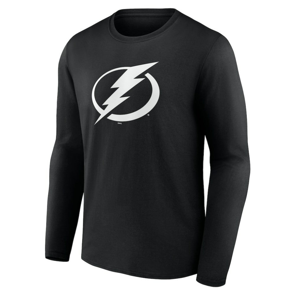 NHL Black Tampa Bay Lightning Personalized Name & Number Monochrome Long Sleeve T-Shirt