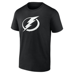 NHL Black Tampa Bay Lightning Personalized Name & Number Monochrome T-Shirt