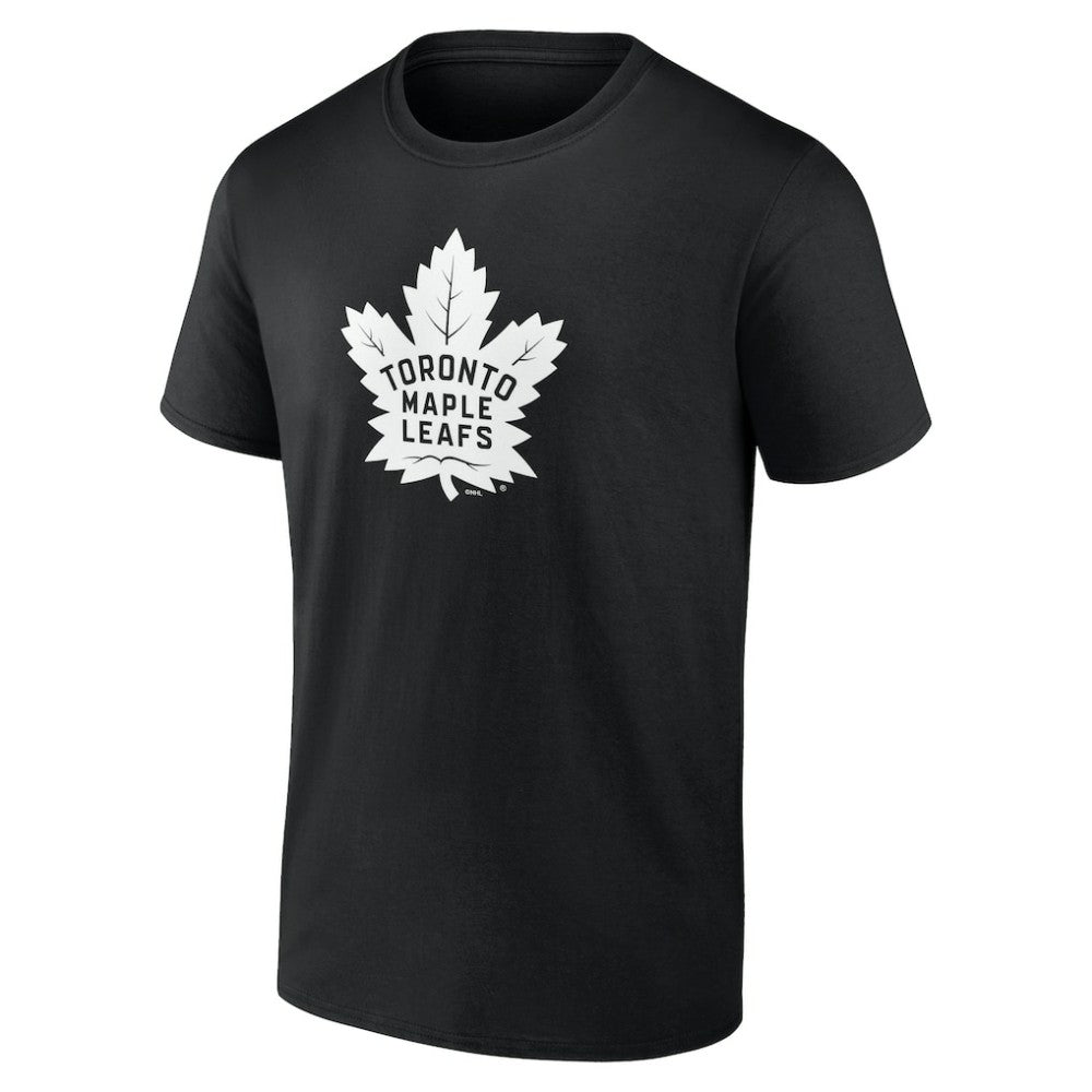 NHL Black Toronto Maple Leafs Personalized Name & Number Monochrome T-Shirt