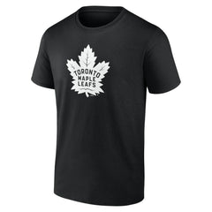 NHL Black Toronto Maple Leafs Personalized Name & Number Monochrome T-Shirt