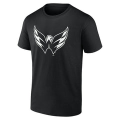 NHL Black Washington Capitals Personalized Name & Number Monochrome T-Shirt