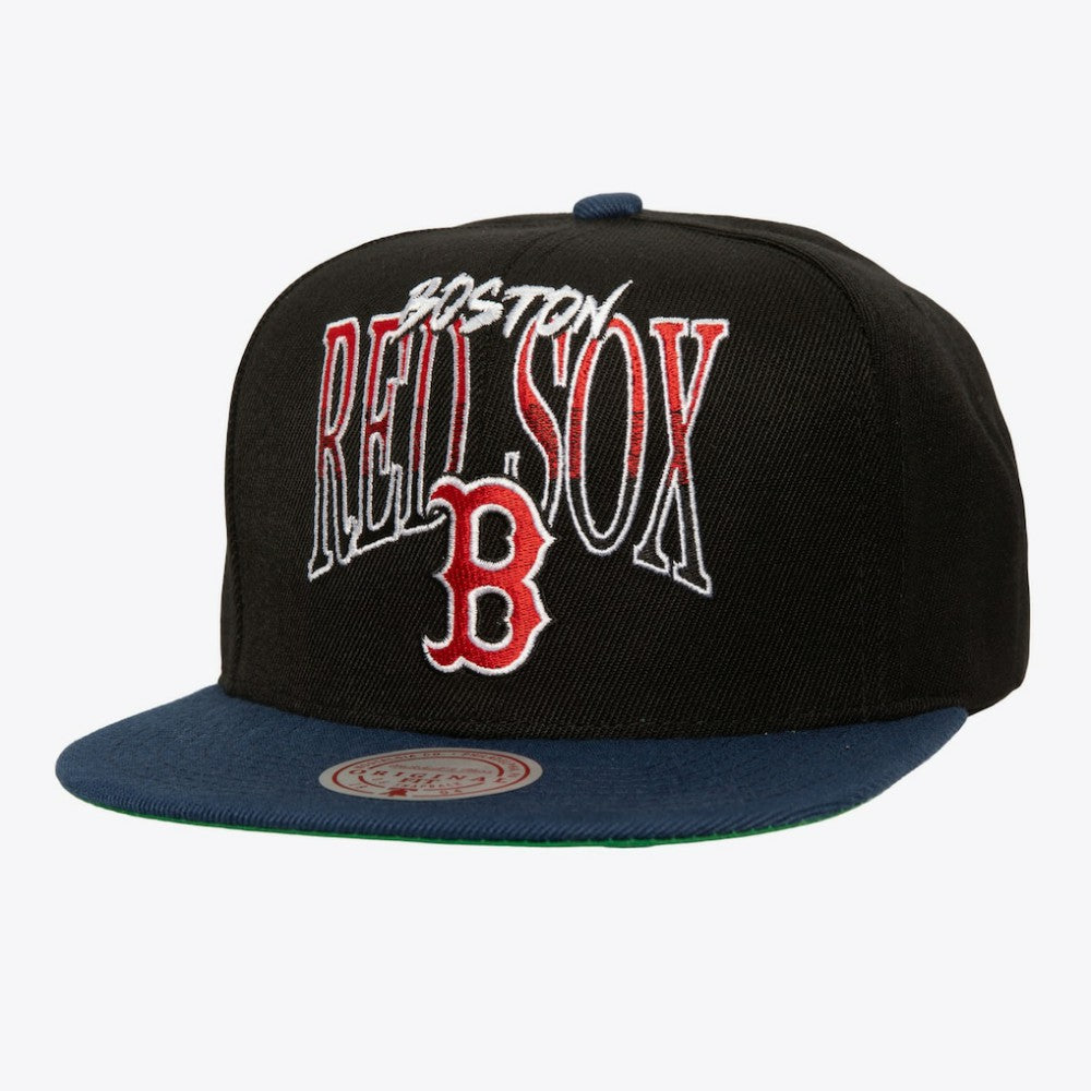 MLB Boston Red Sox Mitchell & Ness Rise Up Snapback Hat