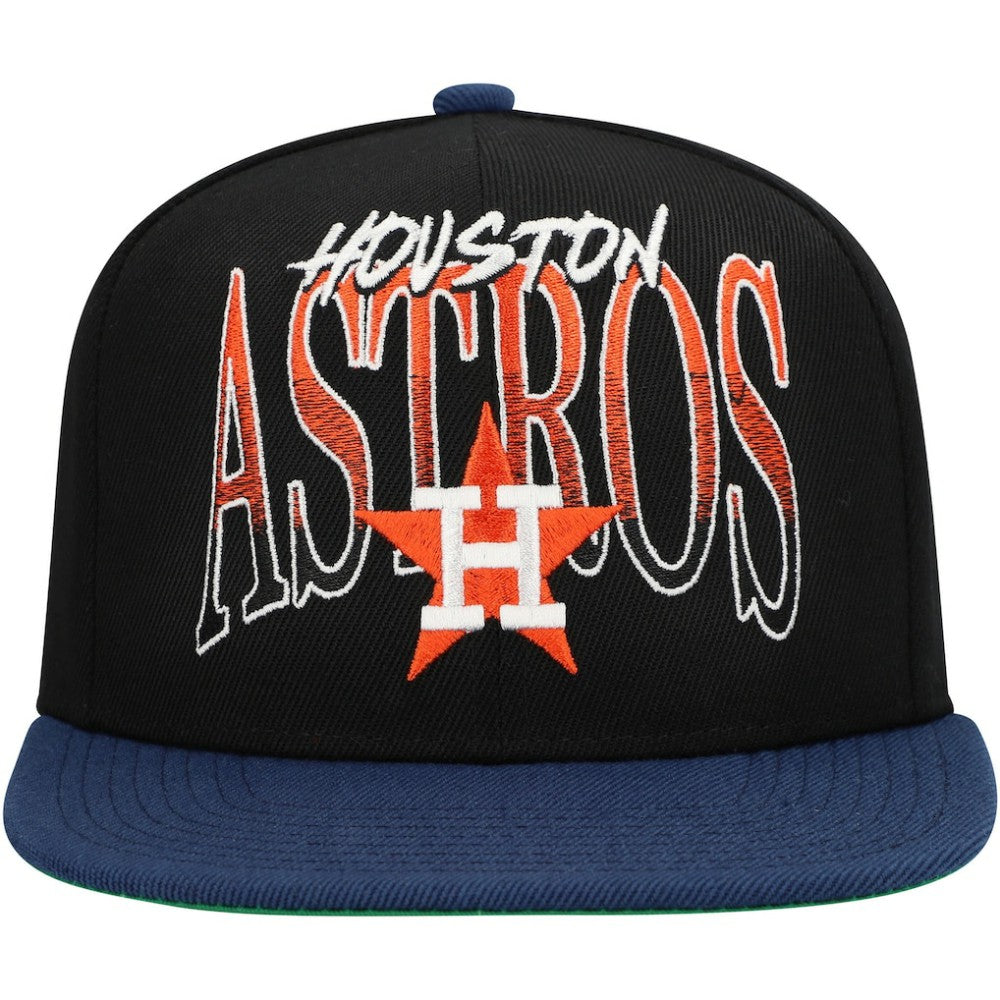 MLB Houston Astros Mitchell & Ness Rise Up Snapback Hat