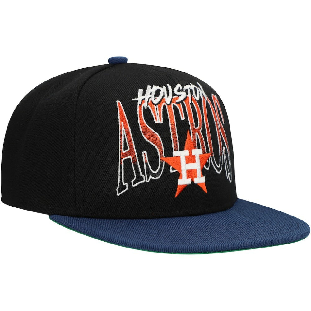 MLB Houston Astros Mitchell & Ness Rise Up Snapback Hat