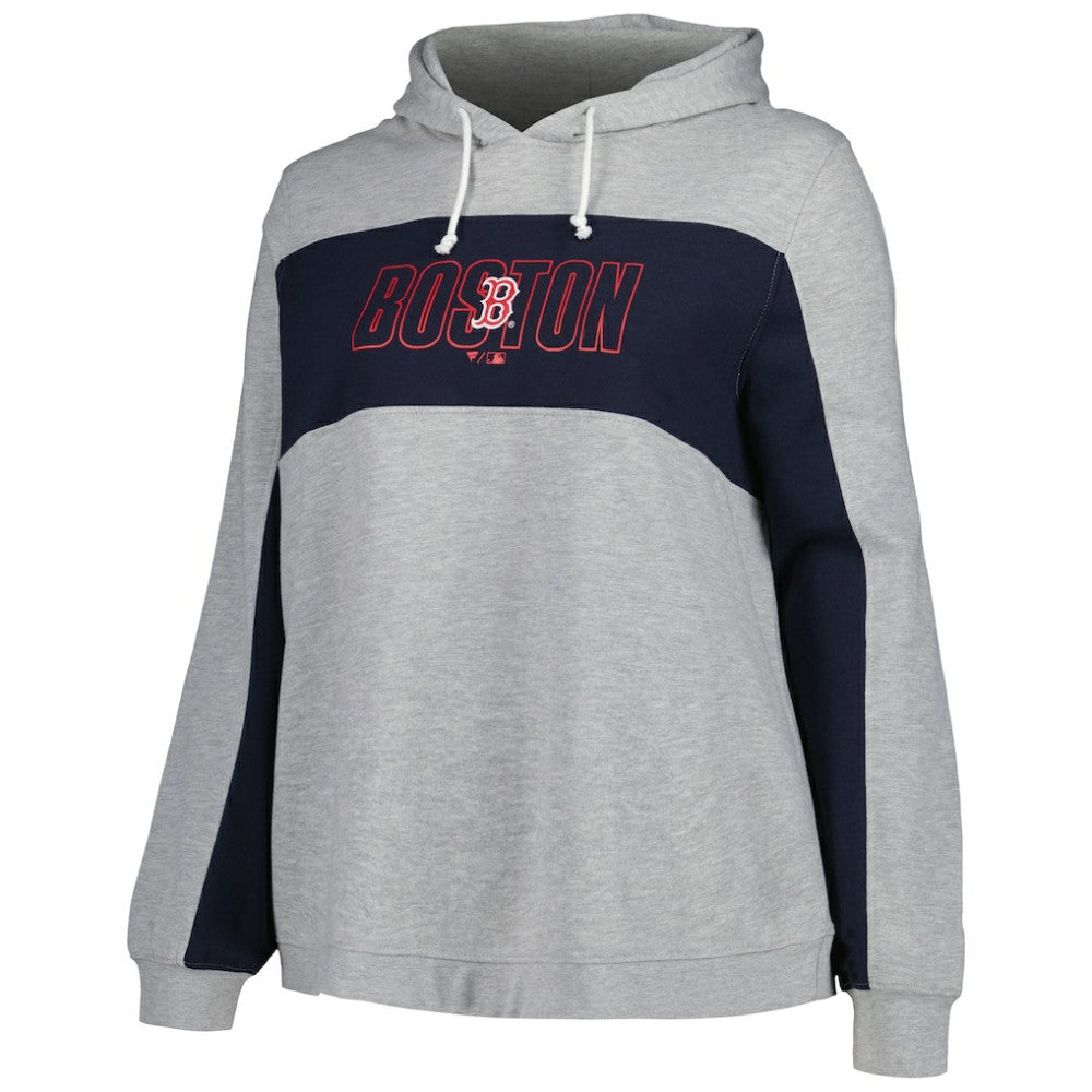 MLB Boston Red Sox Profile Women's Plus Size Pullover Jersey Hoodie