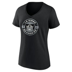 NHL Black Los Angeles Kings Women's Native V-Neck T-Shirt