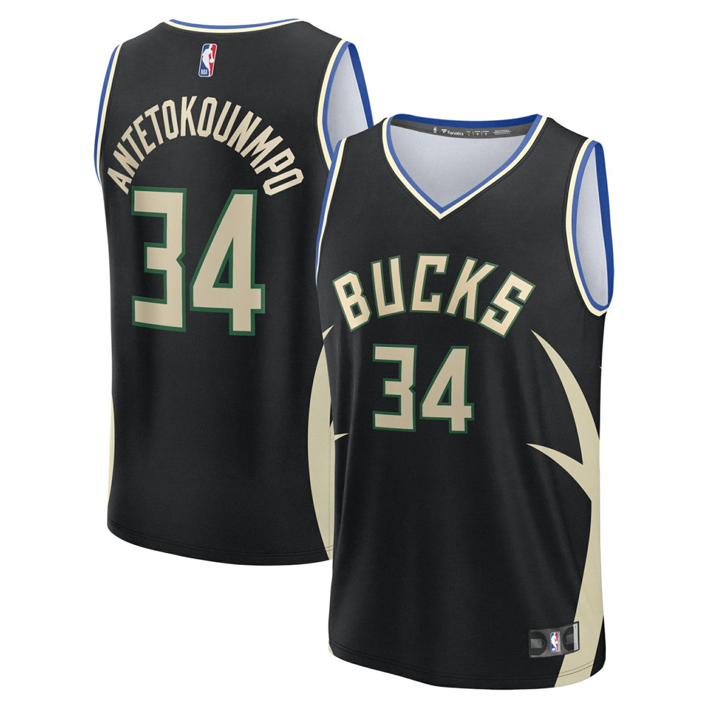 NBA Giannis Antetokounmpo Milwaukee Bucks Fast Break Replica Player Jersey